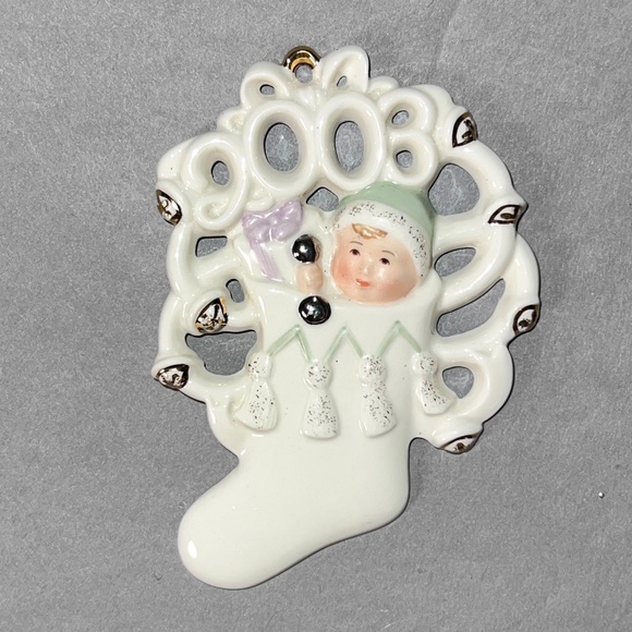 LENOX 2003 'Baby's 1st Christmas" Tree Ornament - Picture 1 of 4